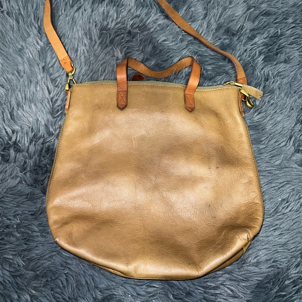 Two toned Madewell mini transport tote